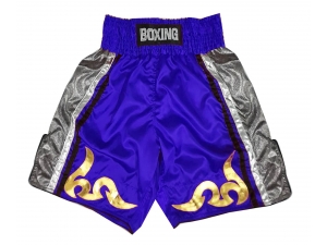 Personalized Boxing Shorts : KNBSH-030-Blue
